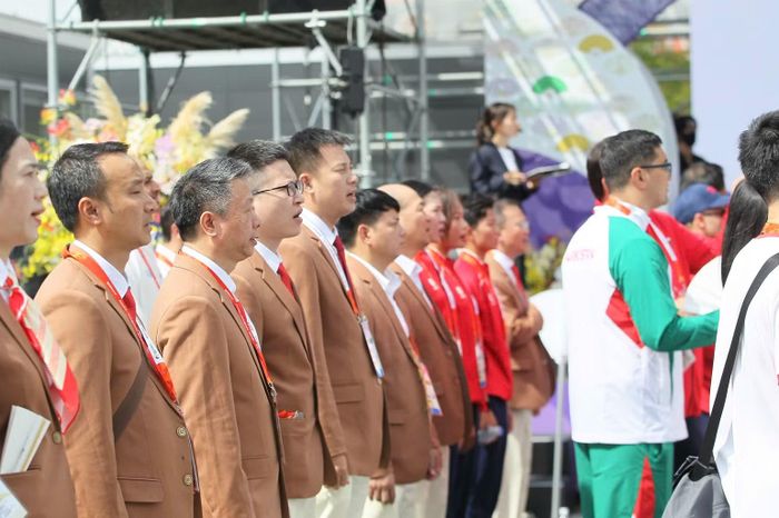 Các thành viên của Đoàn Thể thao Việt Nam.