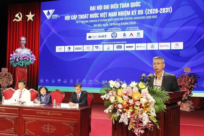 Ông Tạ Quang Vinh, Cục trưởng Cục Kết cấu hạ tầng xây dựng (Bộ Xây dựng) phát biểu.