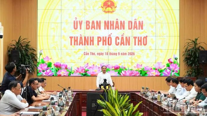 Quang cảnh họp Ban tổ chức. (Ảnh: VĂN ÚT)