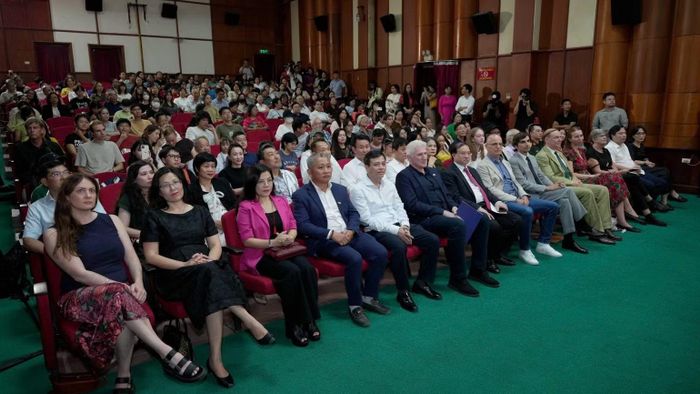 Quang cảnh buổi lễ khai mạc Liên hoan phim phim Tài liệu châu Âu-Việt Nam lần thứ 16 năm 2026. (Ảnh: Ban tổ chức)