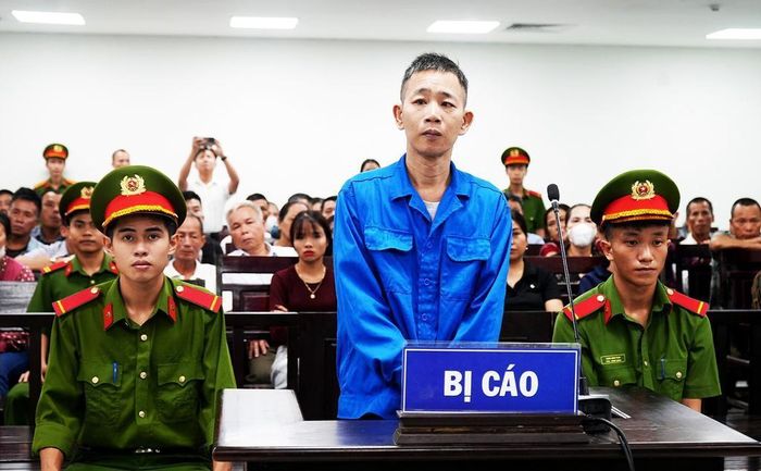 Bị cáo Trần Văn Thắng bị tuyên phạt tù chung thân về tội: “Giết người”. Ảnh: VKS HT