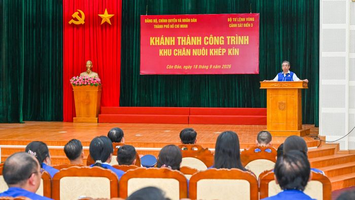 Đồng chí Nguyễn Phước Lộc phát biểu tại buổi lễ