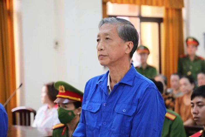 Bị cáo Lê Văn Mót tại phiên xét xử. Ảnh: TG