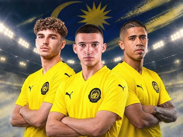 Hậu vệ Brad Tapp, tiền vệ Manuel Hidalgo và tiền đạo Bergson là 3 gương mặt mới được Malaysia bổ sung trước FIFA ASEAN Cup 2026. Ảnh: MalaysiaNT.