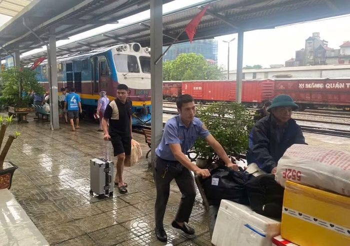 Ngừng chạy nhiều chuyến tàu đến ngày 19/9 do mưa lũ phức tạp. Ảnh: ĐSVN.