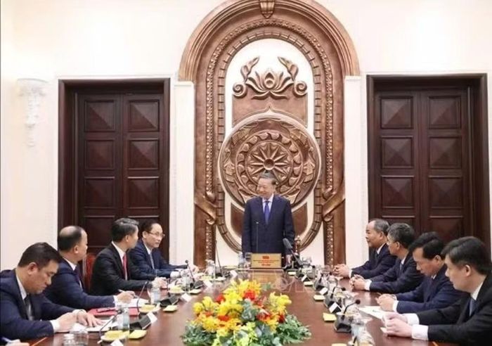Tổng Bí thư, Chủ tịch nước Tô Lâm phát biểu chỉ đạo. Ảnh: Thống Nhất/TTXVN