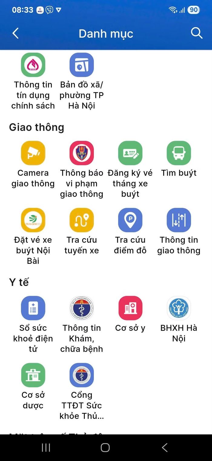 Ứng dụng iHanoi không còn hiển thị tính năng “Bản đồ mưa ngập”