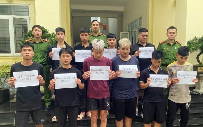 10 đối tượng trong vụ việc.