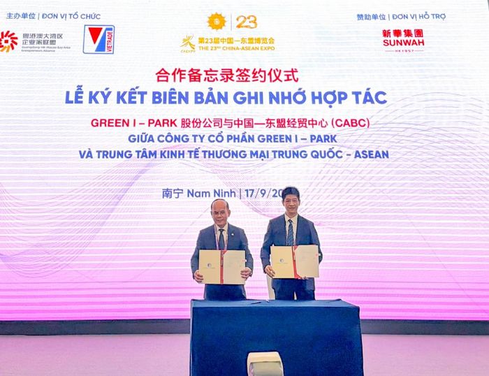GiP ký kết Thỏa thuận hợp tác đầu tư với Trung tâm Kinh tế Thương mại Trung Quốc - ASEAN (CABC).