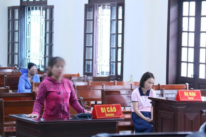 Bị cáo tại phiên tòa.