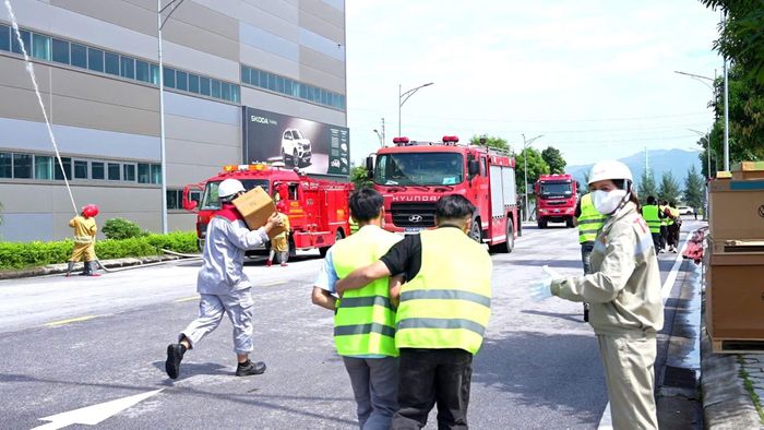 Tình huống giả định trong buổi diễn tập.
