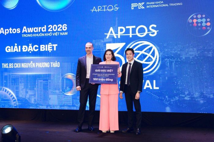 Ths.BSCKII Nguyễn Phương Thảo tại một hoạt động chuyên môn của Aptos