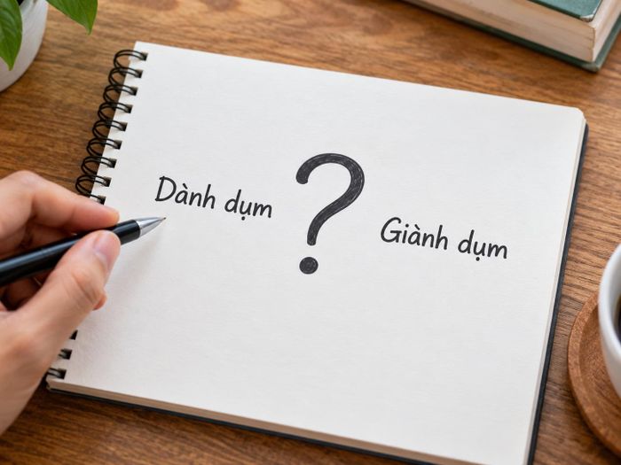 Dành dụm hay giành dụm viết đúng chính tả. Ảnh minh họa: AI
