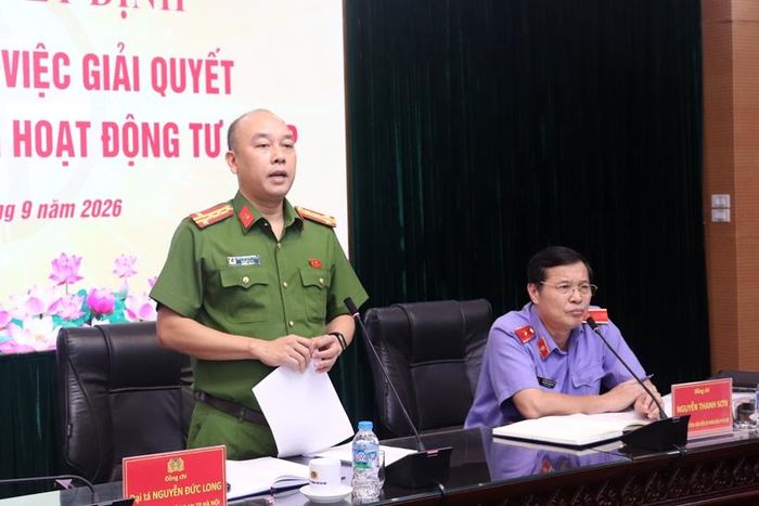  Đại tá Nguyễn Đức Long, Phó Giám đốc, Thủ trưởng Cơ quan CSĐT Công an TP Hà Nội.