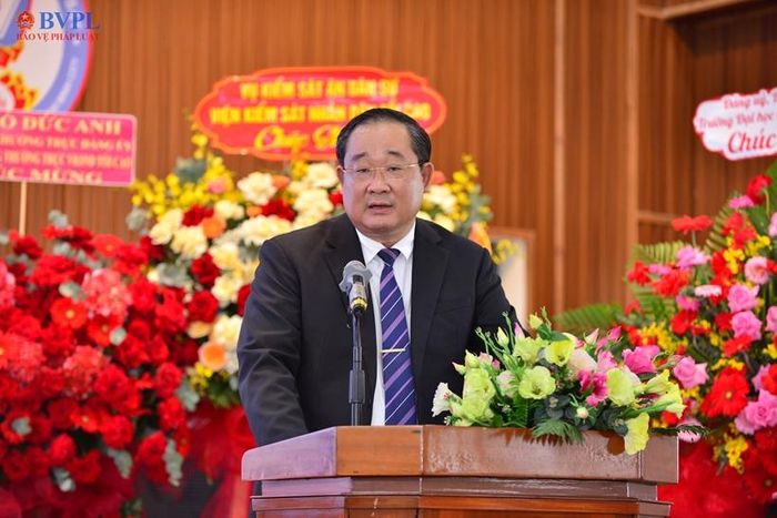 Đồng chí Lê Văn Hảo, Phó Giám đốc Phân hiệu Trường Đại học Kiểm sát tại TP Hồ Chí Minh.