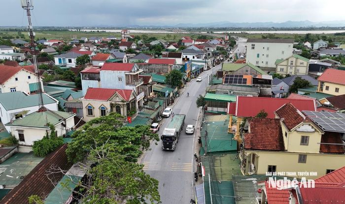 Một góc khu vực xã Long Xá sẽ là trung tâm xã Hưng Nguyên Nam trong tương lai. Ảnh: Nguyễn Toàn