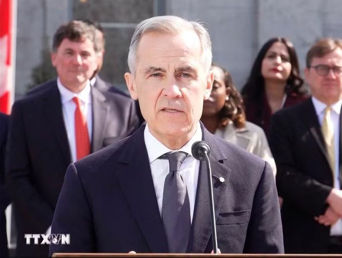 Thủ tướng Canada Mark Carney. (Ảnh: THX/TTXVN)