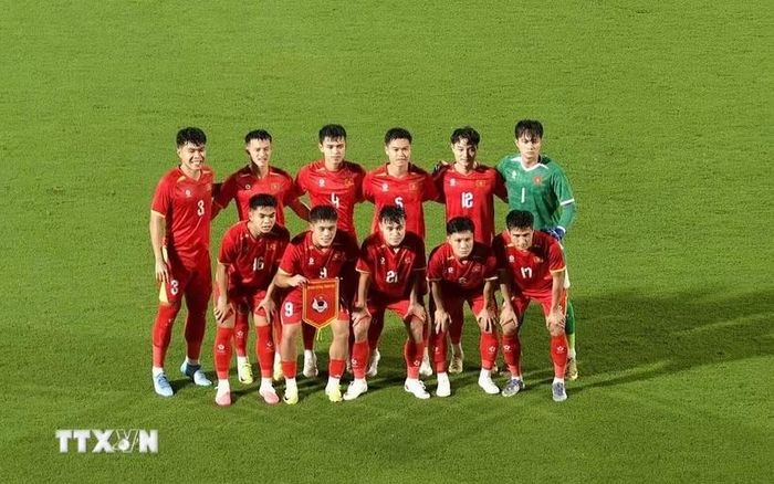 U23 Việt Nam tìm kiếm chiến thắng đầu tiên ở ASIAD 2026. (Ảnh: Nguyễn Tuyến/TTXVN)