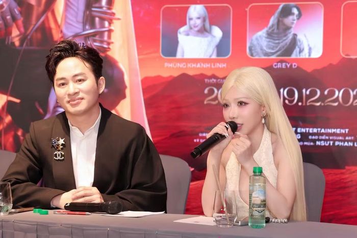 Phùng Khánh Linh (phải) sẽ xuất hiện trong concert của Tùng Dương. (Ảnh: Mạnh Nguyễn/Vietnam+)