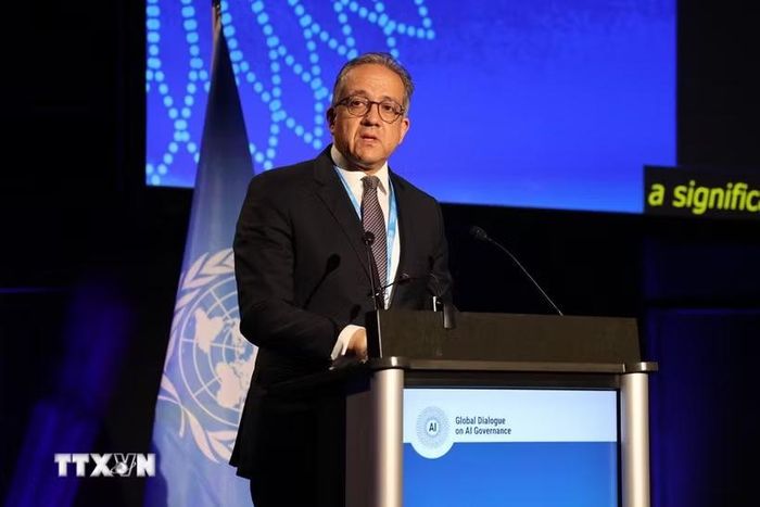 Tổng Giám đốc UNESCO Khaled El-Enany. (Ảnh: Anh Hiển/TTXVN)