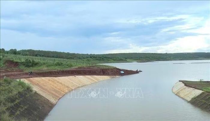 Hồ chứa nước Ia Mlah (xã Phú Túc, tỉnh Gia Lai).