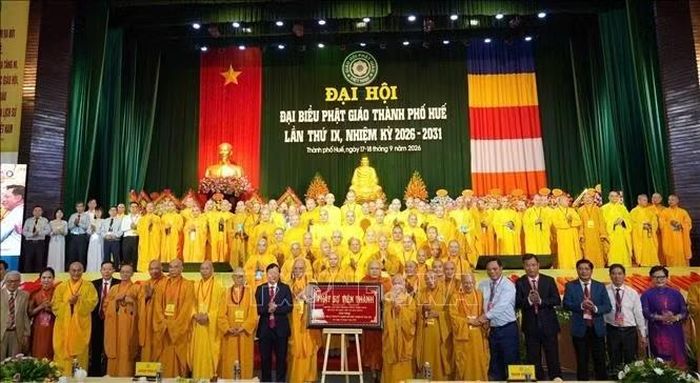 Đại hội tiến hành suy cử 104 thành viên Ban Trị sự Giáo hội Phật giáo Việt Nam thành phố Huế, nhiệm kỳ 2026-2031.