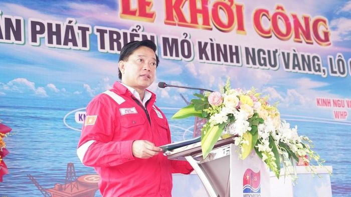 Ông Vũ Việt Hưng - Giám đốc PVEP-HCM phát biểu tại sự kiện. Ảnh: PVEP