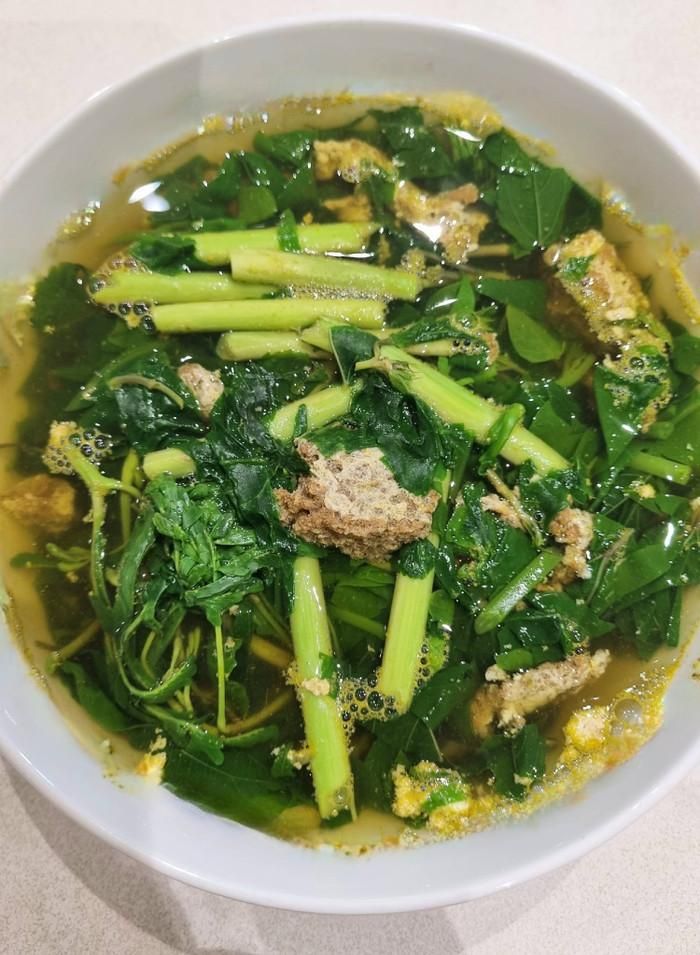 Bát canh rau rút. Ảnh: Sưu tầm