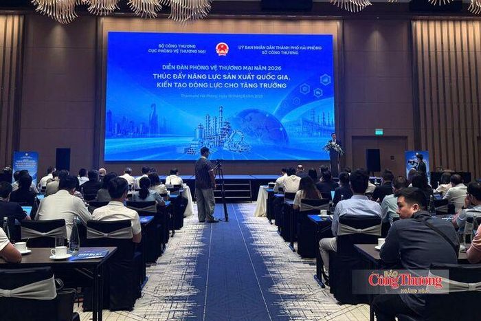 Toàn cảnh Diễn đàn Phòng vệ thương mại năm 2026.