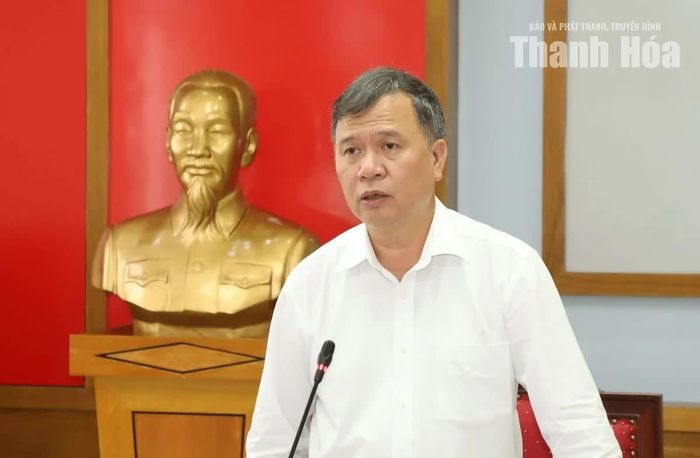 Phó Chủ nhiệm Ủy ban Kiểm tra Trung ương Nguyễn Minh Quang phát biểu kết luận buổi làm việc.