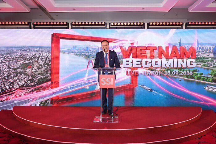 Phó Chủ tịch Ủy ban Chứng khoán Nhà nước (UBCKNN) Bùi Hoàng Hải phát biểu tại sự kiện. Ảnh: SSI