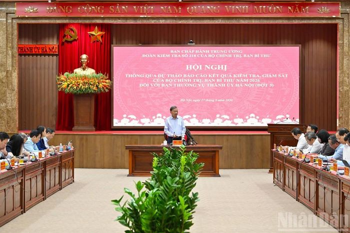 Tổng Bí thư, Chủ tịch nước Tô Lâm phát biểu chỉ đạo hội nghị. Ảnh: Nhân Dân