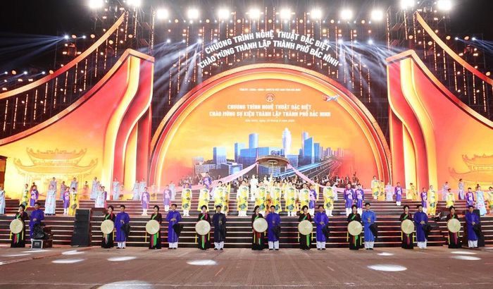  Tiết mục nghệ thuật giới thiệu di sản quan họ của Bắc Ninh. 