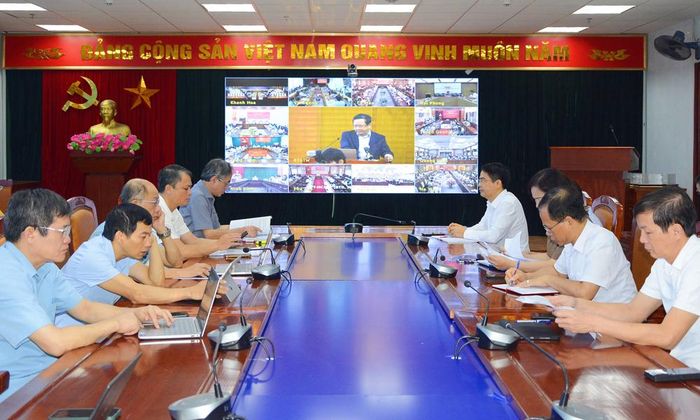 Các đại biểu dự hội nghị tại điểm cầu tỉnh Bắc Ninh.