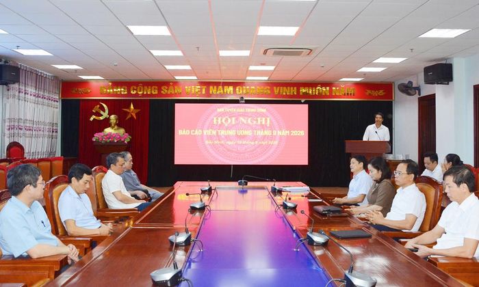 Đồng chí Thân Văn Nghiệp phát biểu tại điểm cầu tỉnh Bắc Ninh.