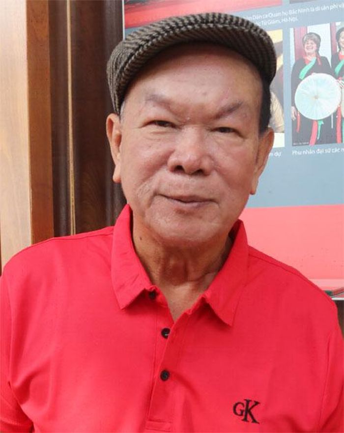 Nghệ sĩ, nghệ nhân Nguyễn Đăng Thăng, người thành lập Câu lạc bộ Quan họ Mười Nhớ tại Thành phố Hồ Chí Minh.
