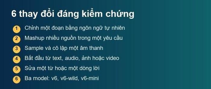 6 thay đổi đáng kiểm chứng của Suno V6