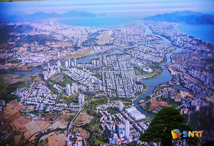 Phối cảnh Quy hoạch phân khu phường Hòa Xuân. Ảnh chụp lại
