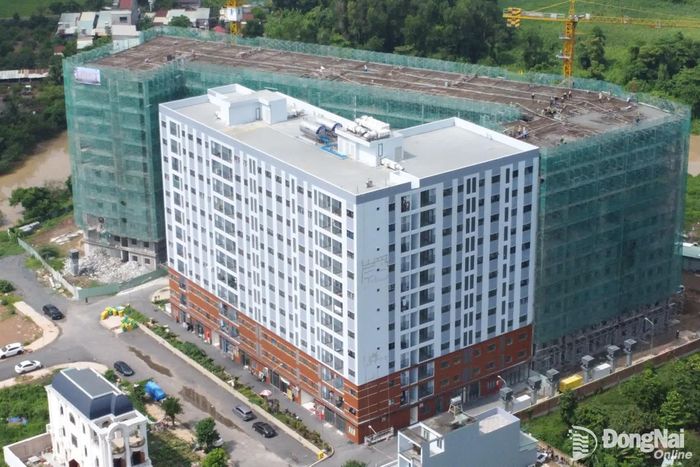 Chung cư nhà ở xã hội NXH2, thuộc Khu dân cư và tái định cư phường Phước Tân. Ảnh: Hoàng Lộc