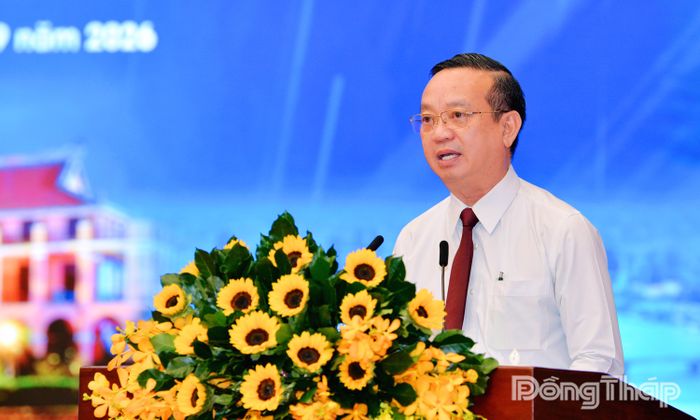 Đồng chí Bùi Minh Thạnh, Phó Chủ tịch UBND TP. Hồ Chí Minh phát biểu tại hội nghị.