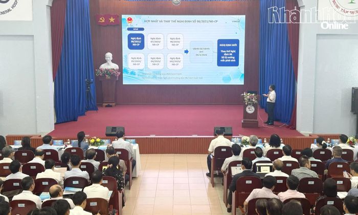Các đại biểu được cập nhật một số quy định mới về quản lý công trình và thiết bị y tế.