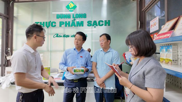 Đoàn giám sát khảo sát thực tế tại công ty TNHH MTV Dũng Long (tổ dân phố 2).