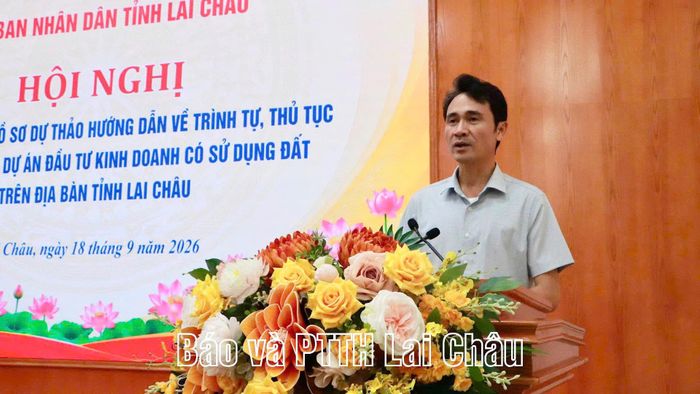 Đồng chí Hà Trọng Hải - Phó Chủ tịch UBND tỉnh phát biểu kết luận hội nghị.