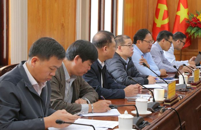 Các sở, ngành, đơn vị tham gia cuộc họp