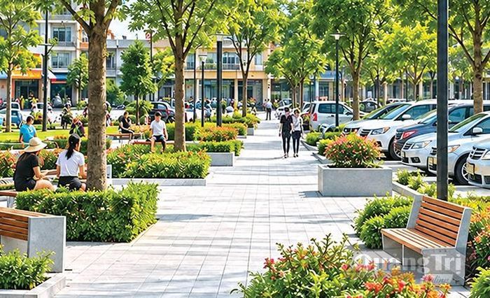 Khu vực chợ xép ở Ba Đồn sẽ được chuyển đổi thành công viên cây xanh kết hợp bãi đỗ xe công cộng - Ảnh: Minh họa