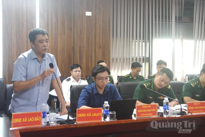 Đại biểu phát biểu ý kiến tại buổi làm việc - Ảnh: Đ.V