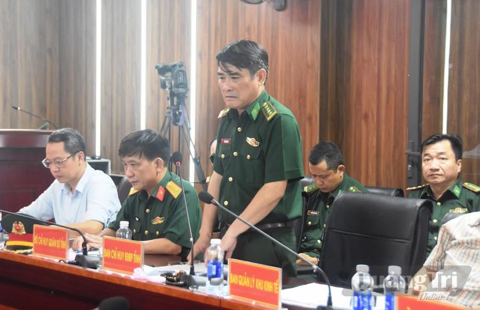 Đại biểu phát biểu tại buổi làm việc - Ảnh: Đ.V