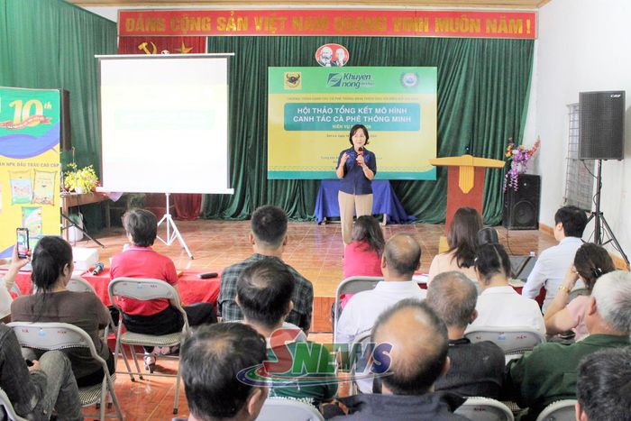 Hội thảo tổng kết mô hình canh tác cà phê thông minh thích ứng với biến đổi khí hậu.