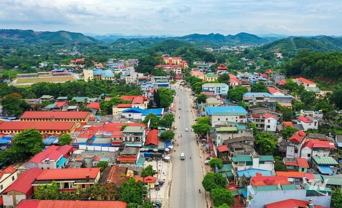 Quang cảnh khu vực trung tâm xã Phú Lương.