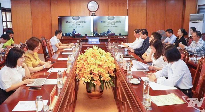 Hội nghị được kết nối đến 14 Ngân hàng Nhà nước khu vực và các điểm cầu trên toàn quốc.